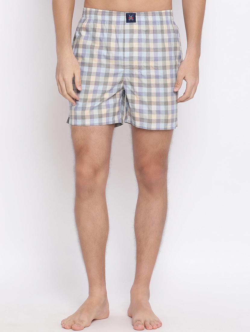grey checkered boxer - 17154161 - Zoom Image - 1