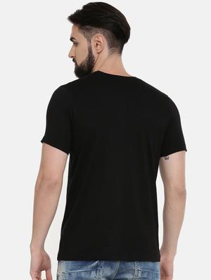 black front print t-shirt - 17154600 - Standard Image - 3