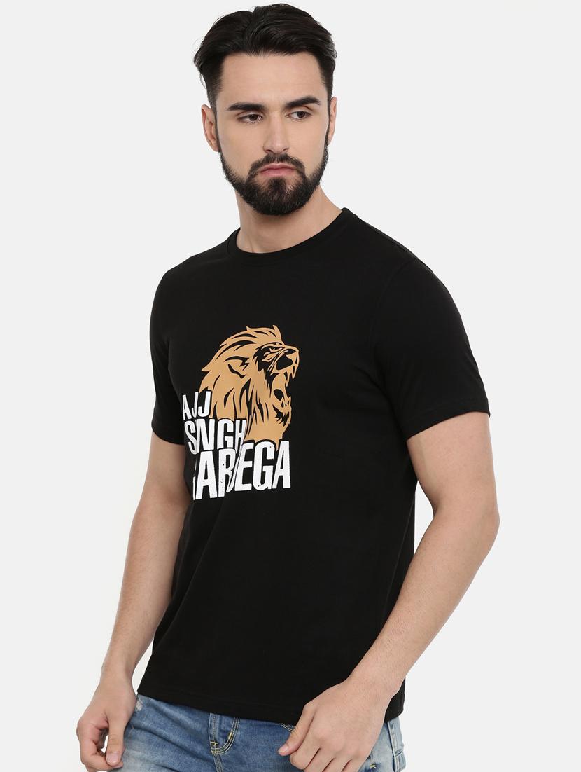 black front print t-shirt - 17154600 - Zoom Image - 2