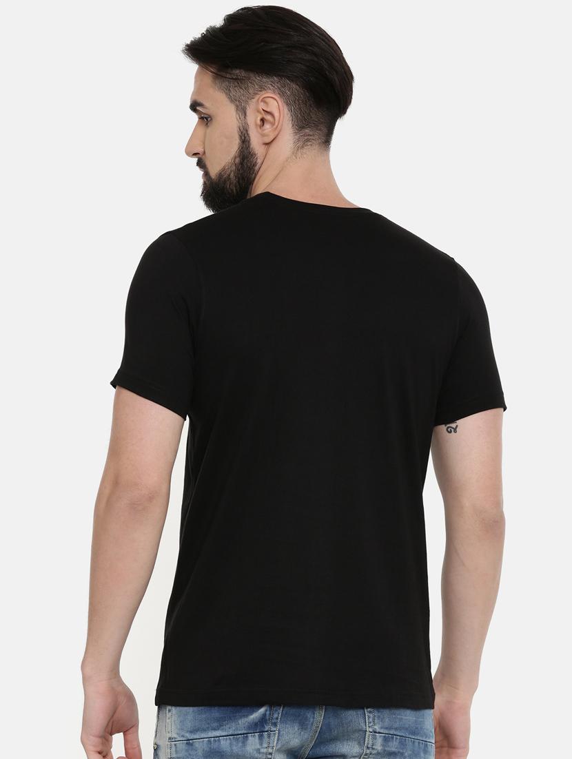 black front print t-shirt - 17154600 - Zoom Image - 3