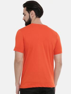 orange front print t-shirt - 17154611 - Standard Image - 3
