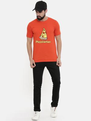 orange front print t-shirt - 17154611 - Standard Image - 4
