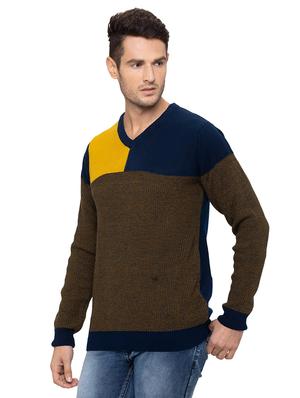 multi color block acrylic pullover - 17154690 - Standard Image - 2