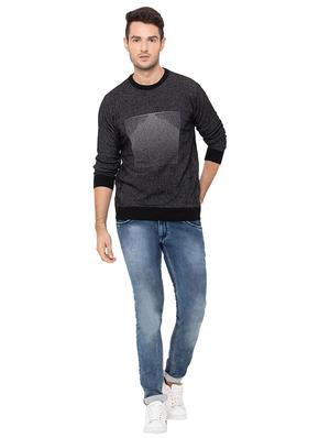 black printed acrylic pullover - 17154703 - Standard Image - 4