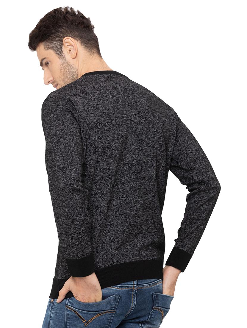 black printed acrylic pullover - 17154703 - Zoom Image - 3