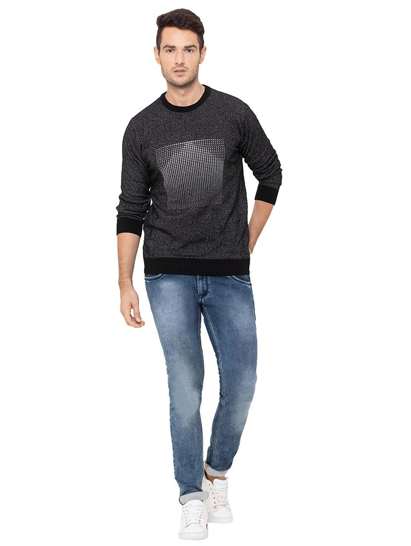 black printed acrylic pullover - 17154703 - Zoom Image - 4