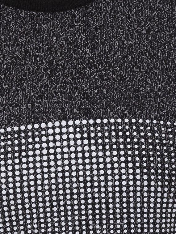black printed acrylic pullover - 17154703 - Zoom Image - 5
