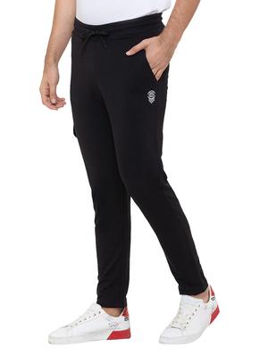 black solid track pant - 17154722 - Standard Image - 2
