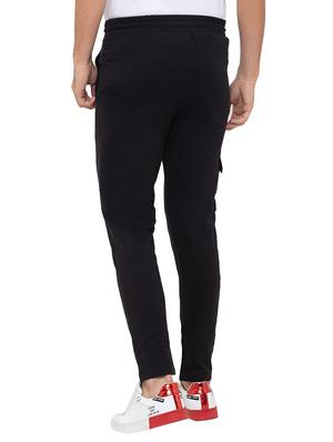 black solid track pant - 17154722 - Standard Image - 3
