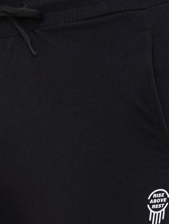 black solid track pant - 17154722 - Zoom Image - 5