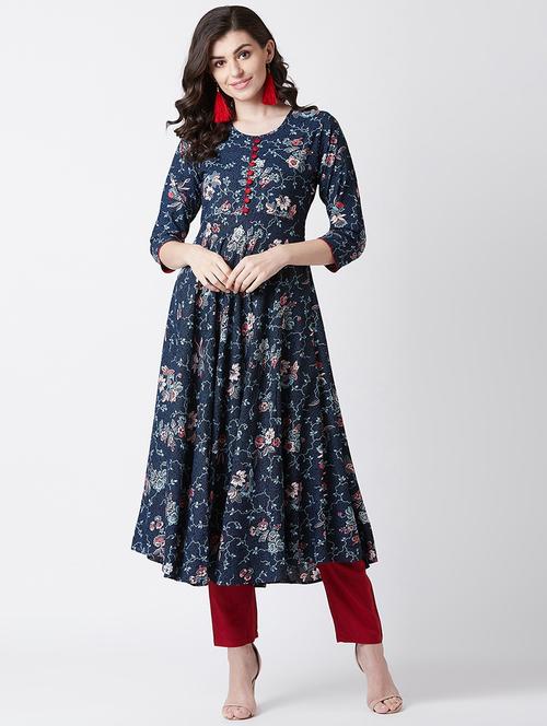 floral kurta pant set - 17154824 - Standard Image - 1