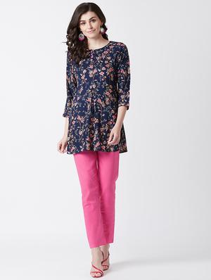 printed straight kurti - 17154841 - Standard Image - 4