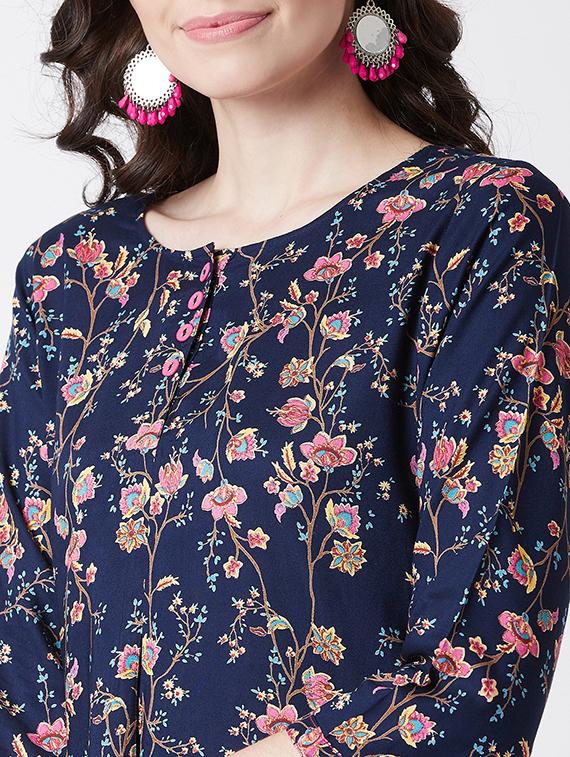 printed straight kurti - 17154841 - Zoom Image - 5