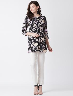 printed straight kurti - 17154843 - Standard Image - 4