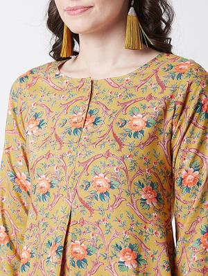 floral straight kurti - 17154844 - Standard Image - 6