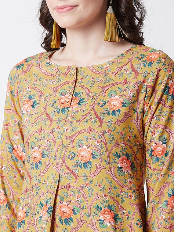 floral straight kurti - 17154844 - Zoom Image - 6
