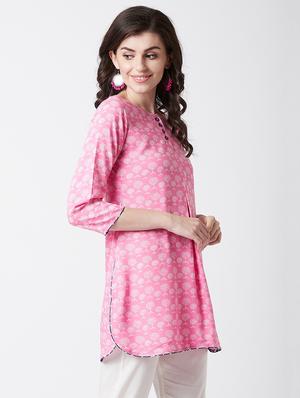 printed straight kurti - 17154847 - Standard Image - 2