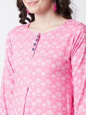 printed straight kurti - 17154847 - Standard Image - 5