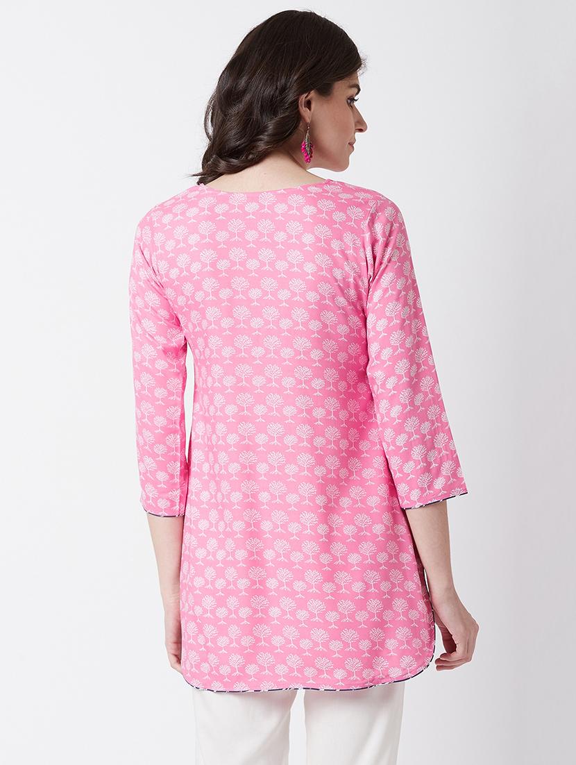 printed straight kurti - 17154847 - Zoom Image - 3