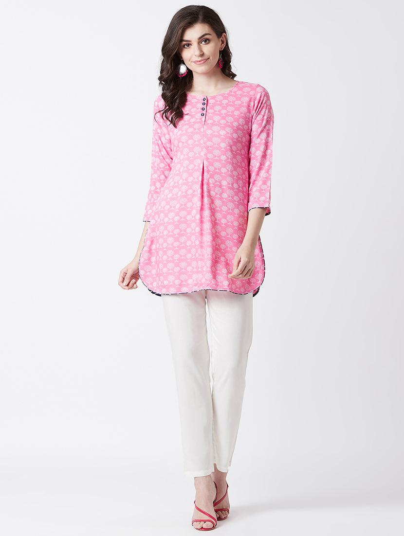 printed straight kurti - 17154847 - Zoom Image - 4