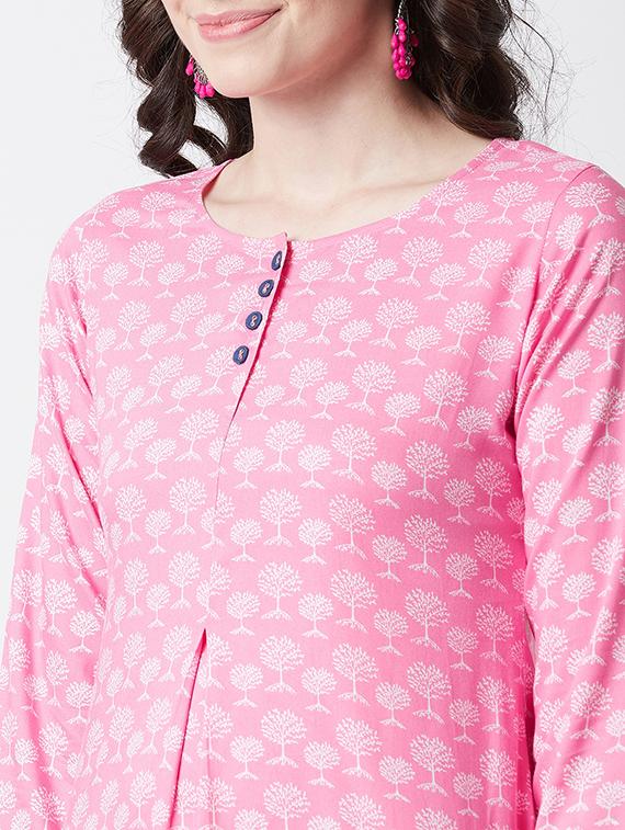 printed straight kurti - 17154847 - Zoom Image - 5