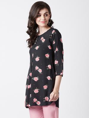 floral straight kurti - 17154850 - Standard Image - 2