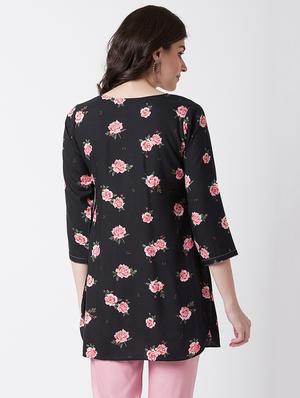 floral straight kurti - 17154850 - Standard Image - 3