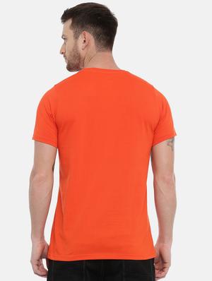 orange front print t-shirt - 17154907 - Standard Image - 3