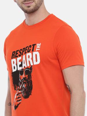 orange front print t-shirt - 17154907 - Standard Image - 5