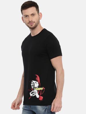 black front print t-shirt - 17154915 - Standard Image - 2