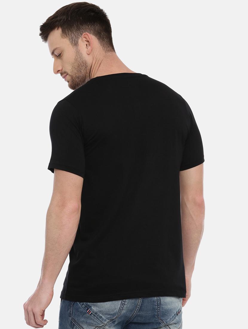 black front print t-shirt - 17154915 - Zoom Image - 3