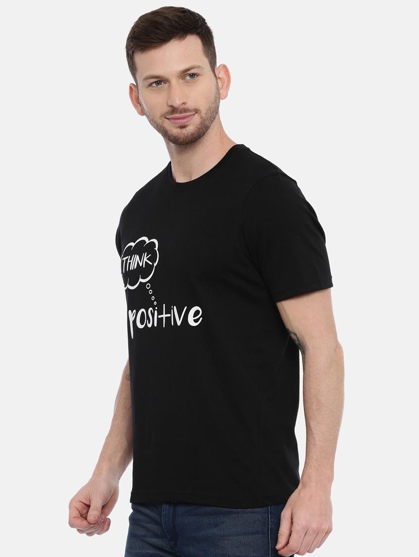 black chest print t-shirt - 17154916 - Zoom Image - 2