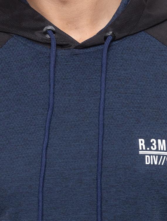 navy blue color block raglan t-shirt - 17154930 - Zoom Image - 5