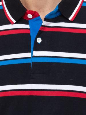 black striped polo t-shirt - 17154932 - Standard Image - 5