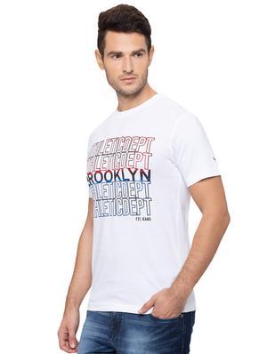 white front print t-shirt - 17154958 - Standard Image - 2