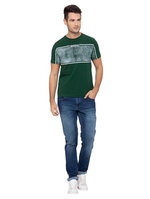 green printed t-shirt - 17154992 - Standard Image - 4