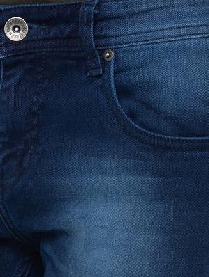 blue light washed denim jeans - 17155021 - Standard Image - 5