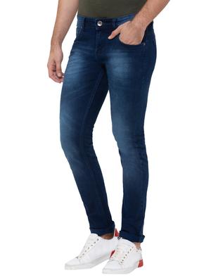 dark blue light washed denim jeans - 17155022 - Standard Image - 2