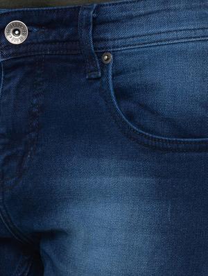 dark blue light washed denim jeans - 17155022 - Standard Image - 5