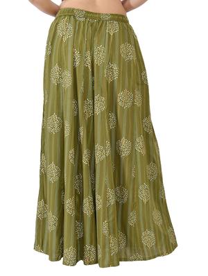 printed flared palazzo - 17155101 - Standard Image - 3