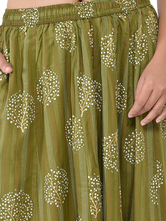 printed flared palazzo - 17155101 - Zoom Image - 5