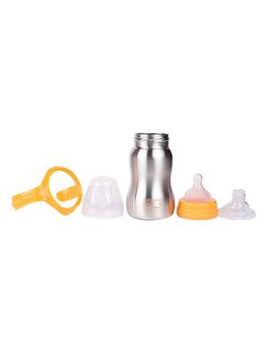 orange stainless steel feeding bottle - 17155321 - Standard Image - 3