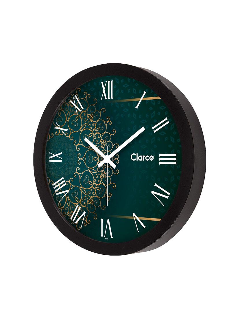 designer analogue round glass wall clock with 1 year warranty and 2 free aa battery - 17155691 - Zoom Image - 3