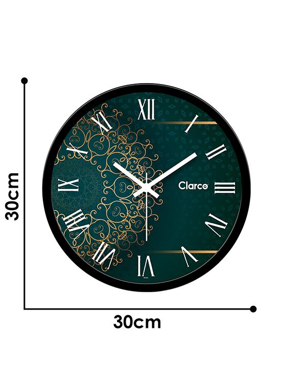 designer analogue round glass wall clock with 1 year warranty and 2 free aa battery - 17155691 - Zoom Image - 5