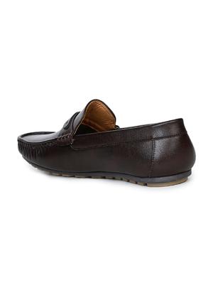 black leather slip on loafers - 17156691 - Standard Image - 3