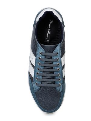blue color block lace up sneaker - 17156710 - Standard Image - 4