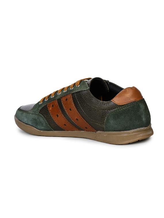 green striped lace up sneakers - 17156712 - Zoom Image - 3