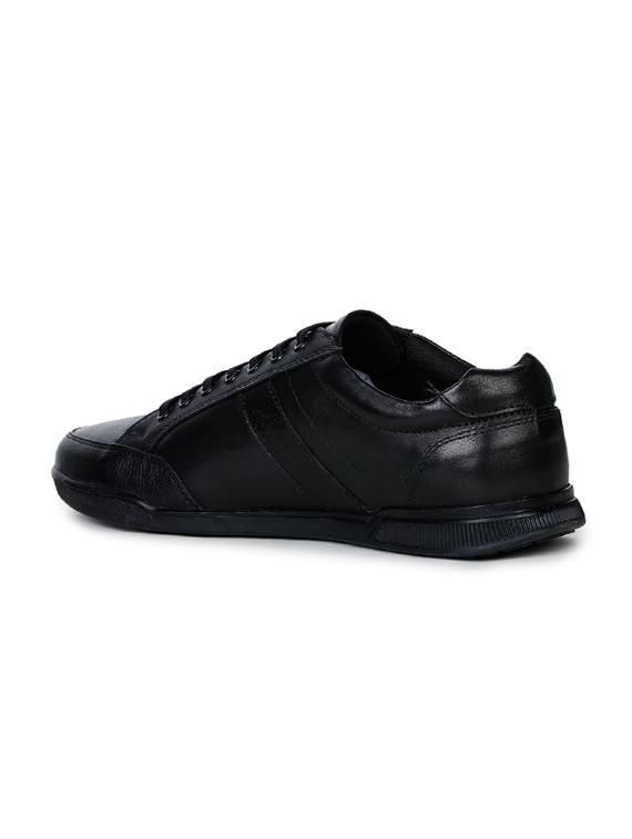 black solid lace up sneakers - 17156713 - Zoom Image - 3