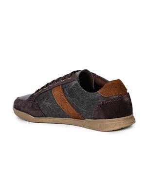 brown striped lace up sneakers - 17156715 - Standard Image - 3