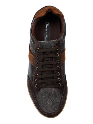 brown striped lace up sneakers - 17156715 - Standard Image - 4